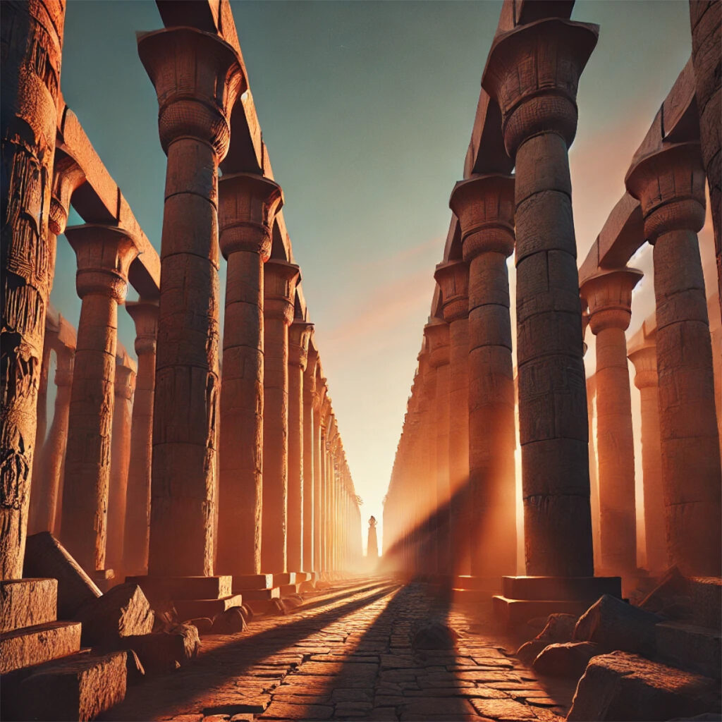 El Templo de Karnak con la Vía de las Esfinges