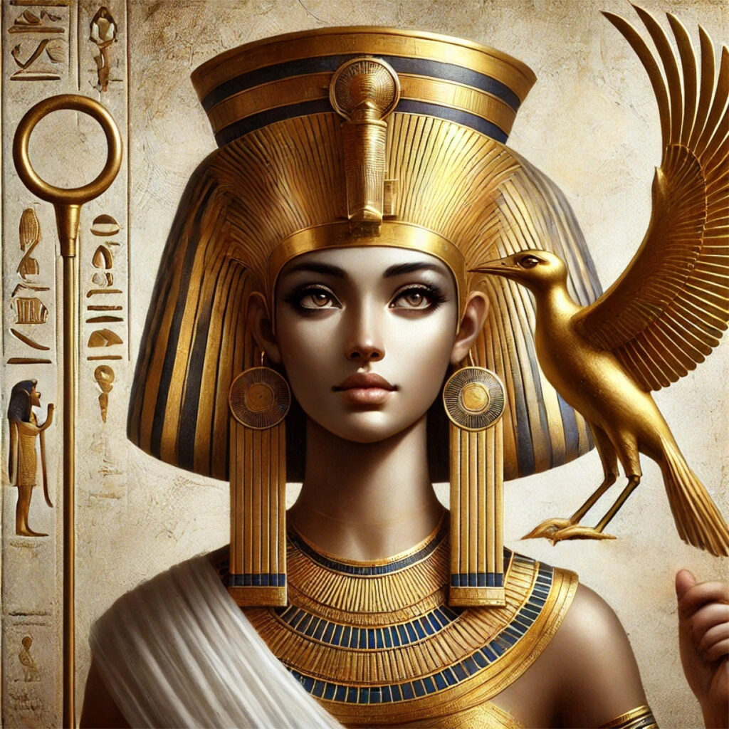Retrato de la diosa egipcia Maat