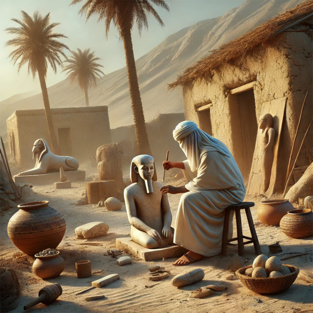 Un escultor del Antiguo Egipto