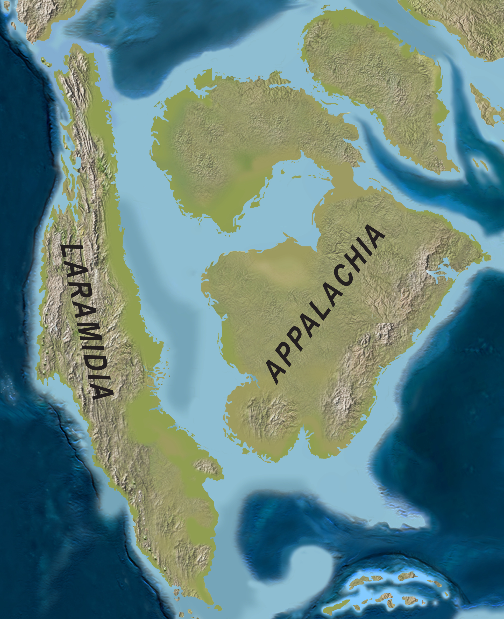 Laramidia y Appalachia